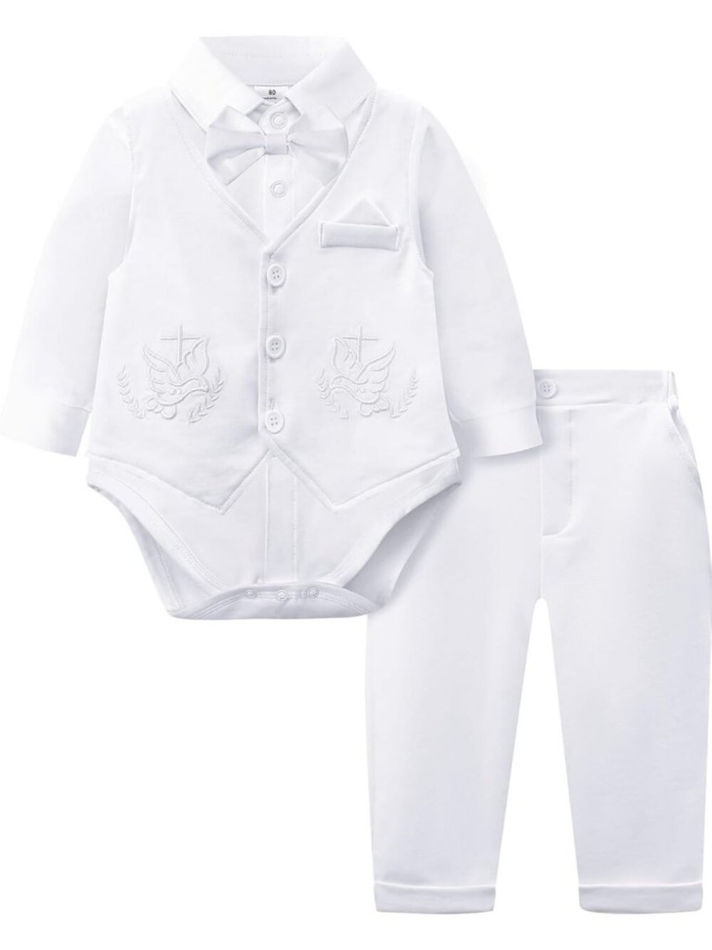 Baby Boy Baptism Outfit - Infant Christening Suit for Blessing & Wedding Events